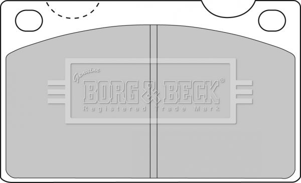 BORG & BECK Комплект тормозных колодок, дисковый тормоз BBP1099